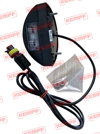 128094 Kempf Kennzeichenleuchte LED weiß Ermax, 1200 mm Kabel, Super Seal